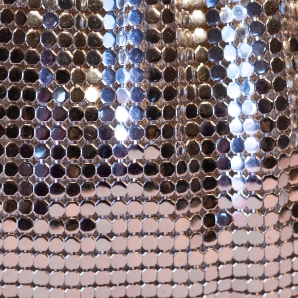 Vintage 1940's WHITING & DAVIS silver mesh evening bag - Picture 8 of 15